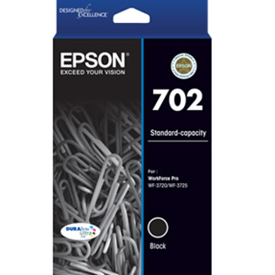 Picture of Epson 702 Black Ink Cartridge