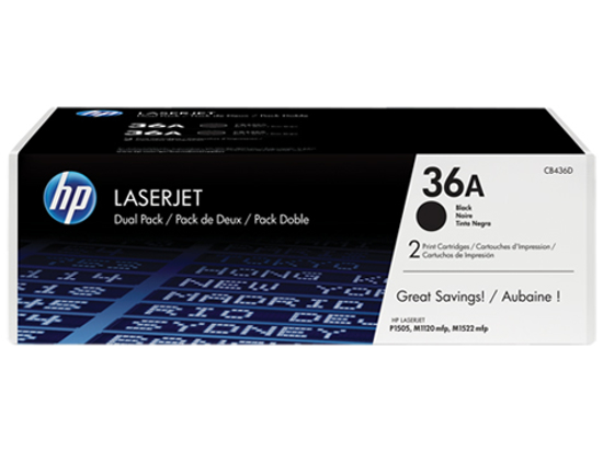 Picture of HP #36A Twin Pack CB436AD
