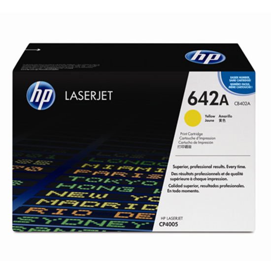 Picture of HP #642A Yellow Toner CB402A