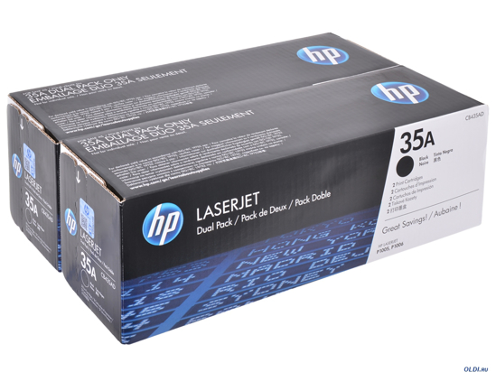 Picture of HP35A Blk Tnr DualPack CB435AD