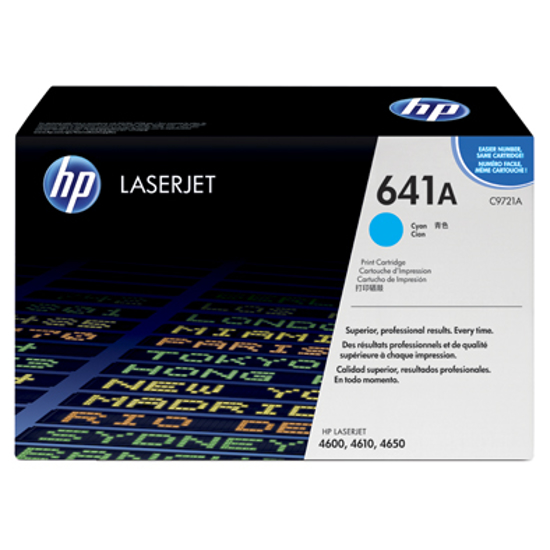 Picture of HPLaserJet 641 Cyan Tnr C9721A
